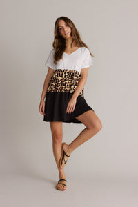 Boho-Style Printed V-Neck Dress