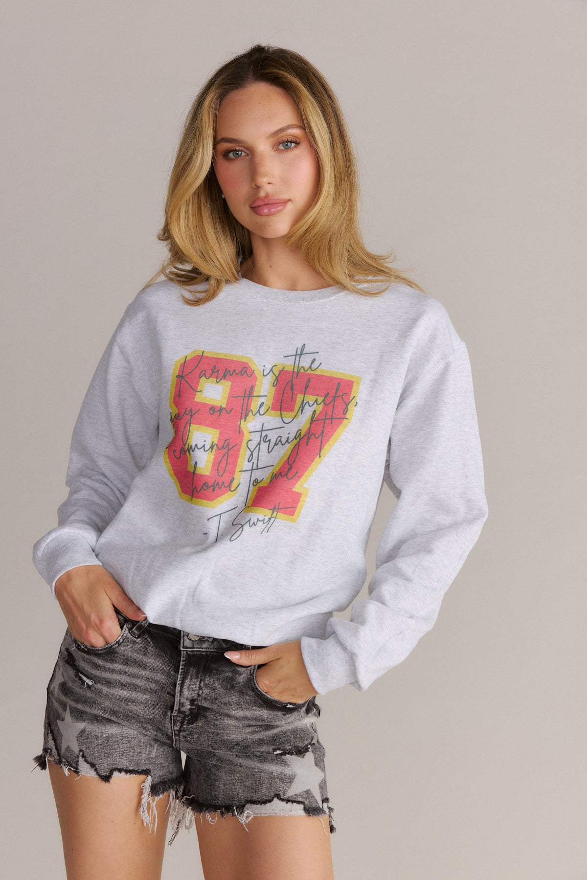 'T-Swift Kansas #87' Graphic Sweatshirt