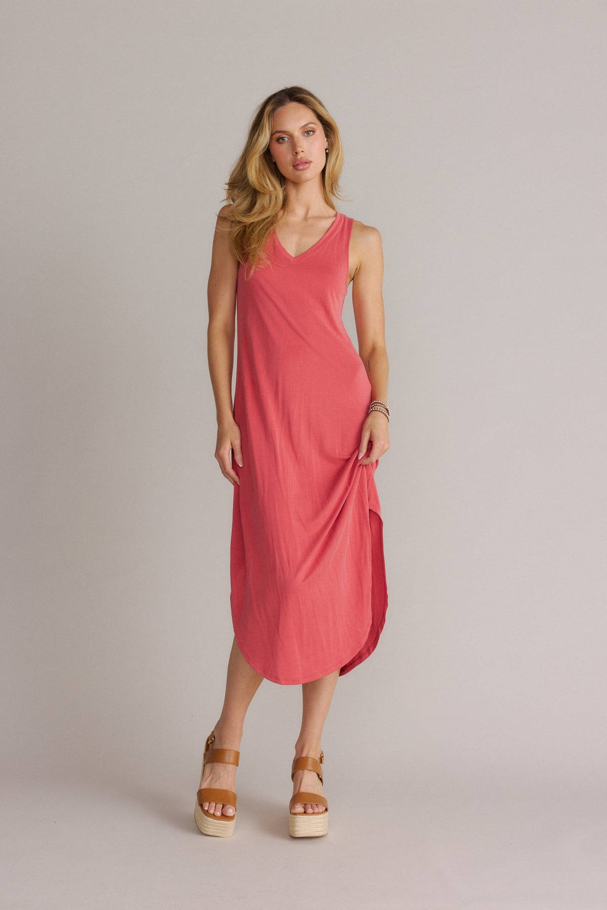 Relaxed Fit Maxi Dress Watermelon