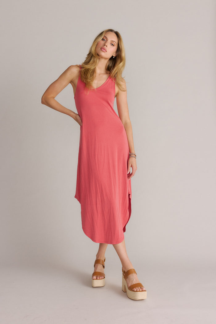 Relaxed Fit Maxi Dress Watermelon