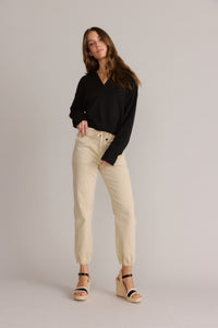 Jogger Dress Pant Almond Beige