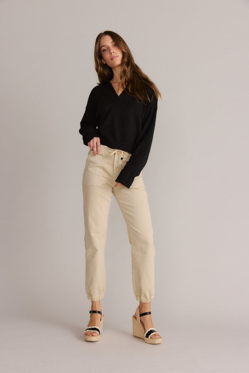 Jogger Dress Pant Almond Beige