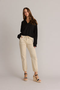 Jogger Dress Pant Almond Beige