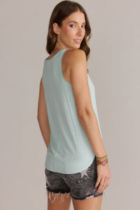 Basic V-Neck Tank Top Mint