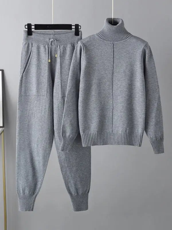 Casual  Jogger pants Set Grey