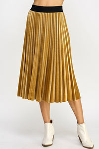 Velvet Plead Golden Skirt