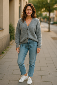 Soft Knit Sweater Grey