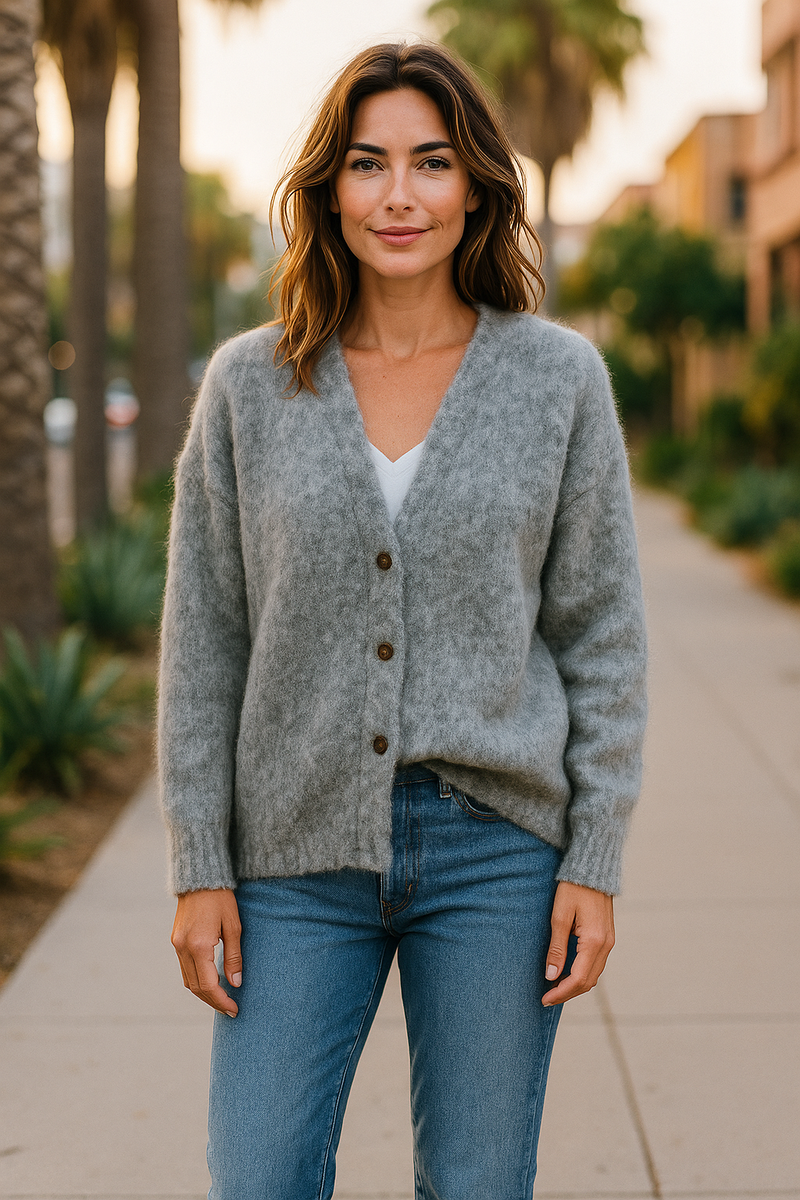 Soft Knit Sweater Grey