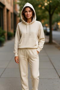 Softest Lounge Jogger Pants Set Beige