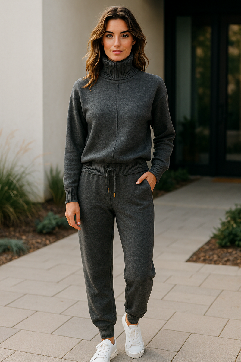 Casual  Jogger pants Set Grey