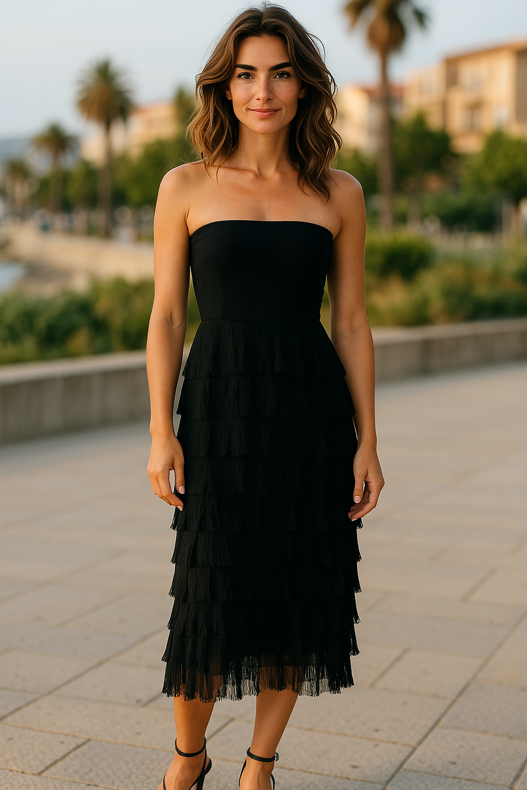 Ruffle Skirt/Dress Black