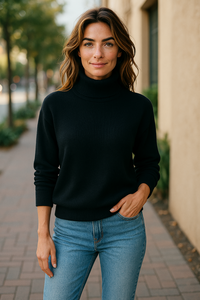 Turtle Neck Sweater Black