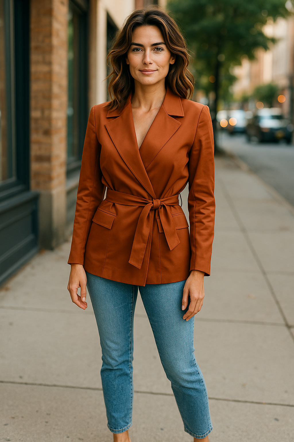 Solid Rust Versatile Suit Jacket