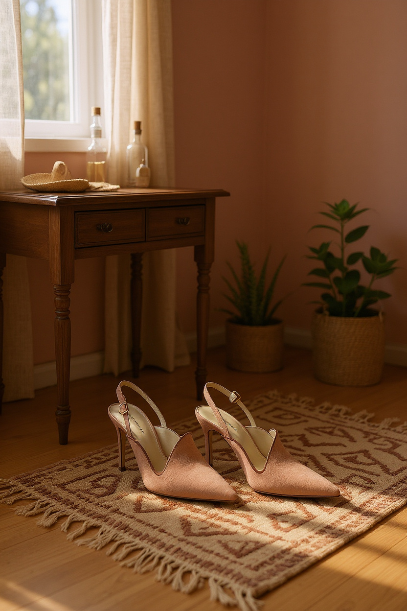 Italian Sling Back Loafer Sun-kissed Suede