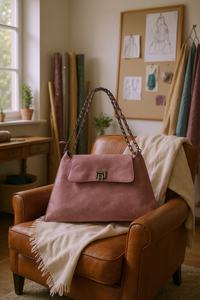 Elegant Vintage Chain Bag Pink