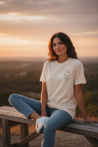 Oversized Graphic Tee 'Overstimulated Moms Club'