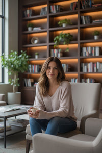 Ruched Long Sleeve Sweater Top Peach/ Pink