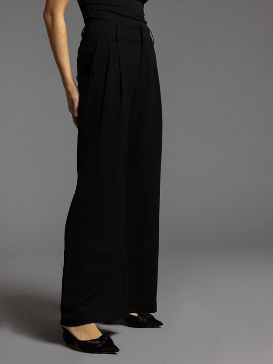 Lacy Wide Legged Pant Black