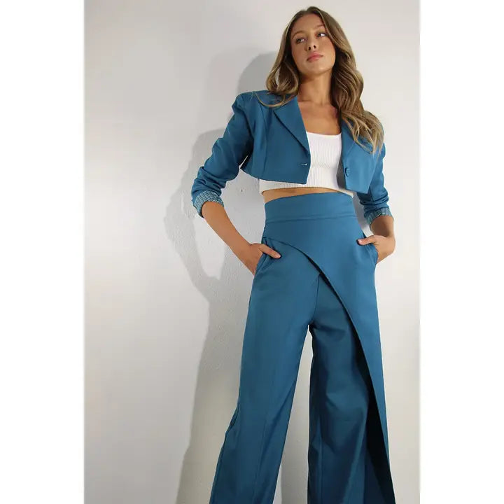 Fly Away With Back Tie Pants BLACK