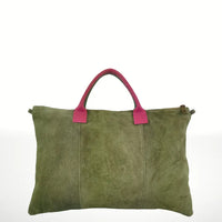 Luxurious Milano Suede Leather Handbag 4 Colors