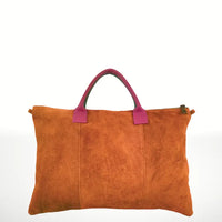 Luxurious Milano Suede Leather Handbag 4 Colors