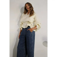 Back Fold Point Shirt, Vanilla Cream