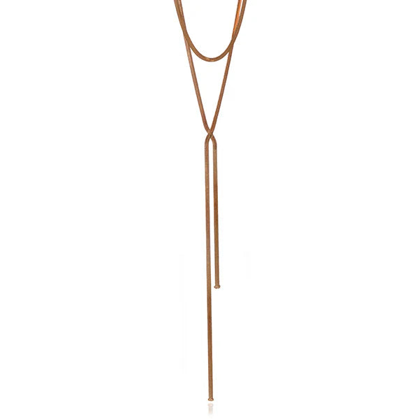 Y Plunge 'Valley Girl' Necklace Gold